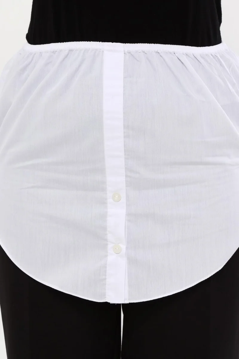 Altobeh Half Shirt Skirt - White