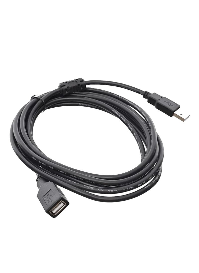 Generic - 10m USB extension cable to extend the range of your existing USB cables and connect USB devices such as printers, scanners, cameras and external hard drives, supports high-speed data transfers, ensuring a reliable connection, made of long-lasting materials - Image 1