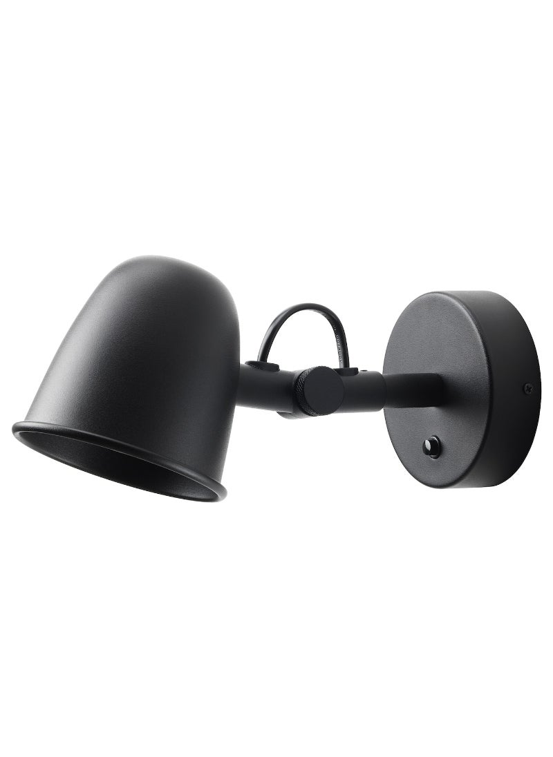 Wall Lamp, Wired-In Installation, Black 