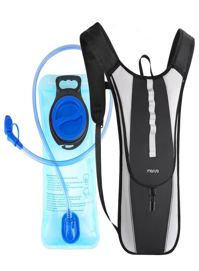 MOSISO Running Hydration Vest Backpack with 2L Water Bladder, Lightweight Hydration Pack with Adjustable Chest Straps, Water Daypack for Hiking Trail Climbing Running Race Cycling Biking, Black - Image 1