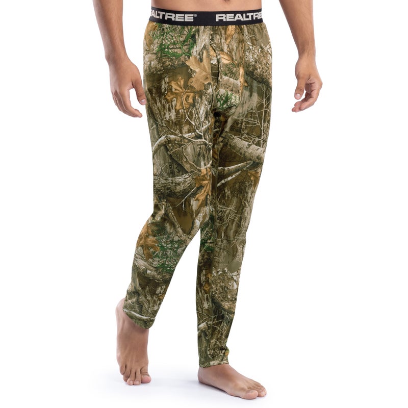 Realtree Men's Heavyweight Fleece Thermal Underwear Long Johns Bottom, Realtree Edge Camo, Large - Image 4