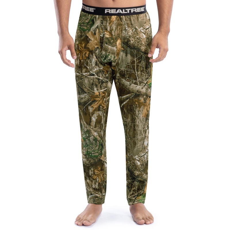 Realtree Men's Heavyweight Fleece Thermal Underwear Long Johns Bottom, Realtree Edge Camo, Large - Image 1