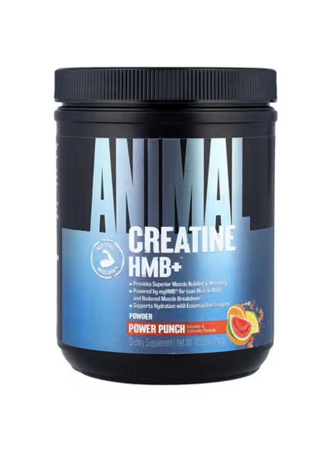 أنيمال، مسحوق كرياتين HMB+™، باور بانش، 12.06 أونصة (342 جرام)