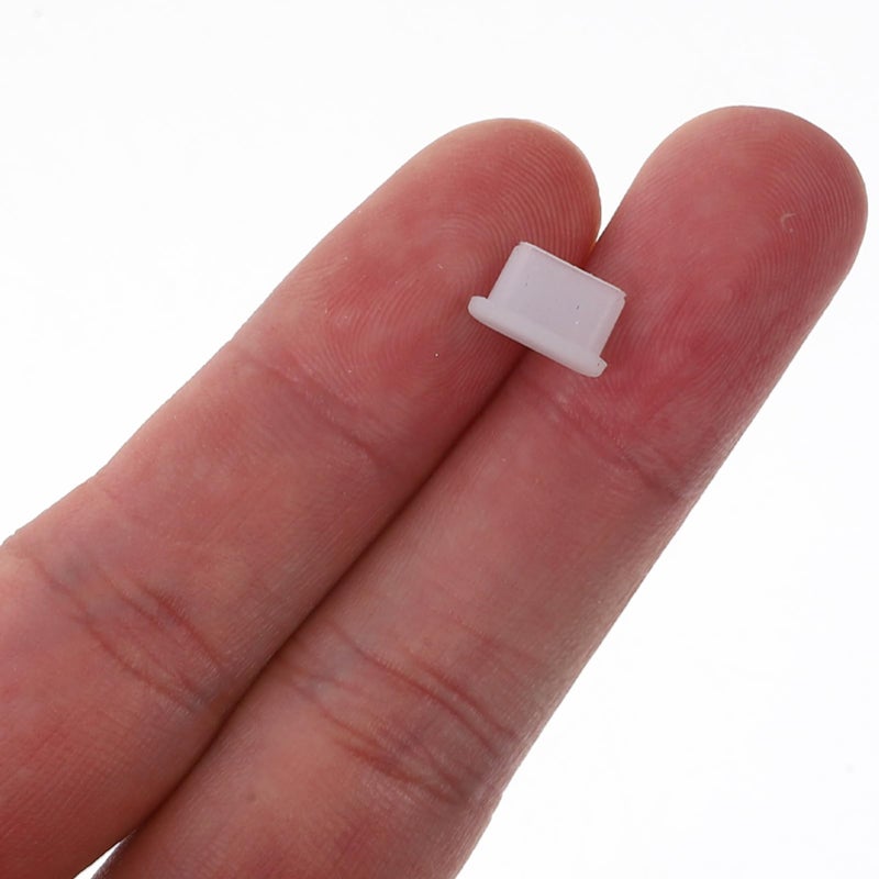 USB C Dust Plug 100 قطعة غطاء واقي من الغبار سدادة حماية أسود - Image 5