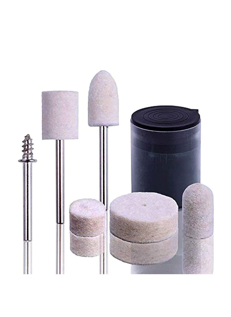 DIY Crafts Diy Crafts 11289 India 302707169302 Polishing Buffing Pads Wheel Wool for Dremel Rotary Tool Kit, Multicolor, 90 Piece  - Image 1
