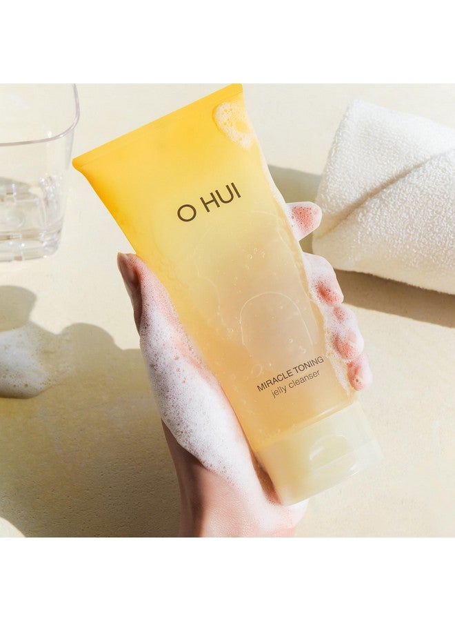 O HUI Miracle Toning Jelly Cleanser Gentle Cleanser Face Wash Hyaluronic Acid Vitamin C Aha Pha Glycerin Facial Cleanser Glowing Skin Dullness Korean Skin Care - Image 5
