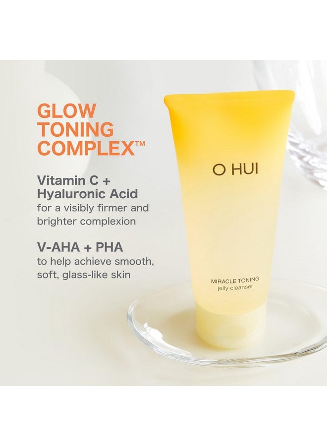 O HUI Miracle Toning Jelly Cleanser Gentle Cleanser Face Wash Hyaluronic Acid Vitamin C Aha Pha Glycerin Facial Cleanser Glowing Skin Dullness Korean Skin Care - Image 2
