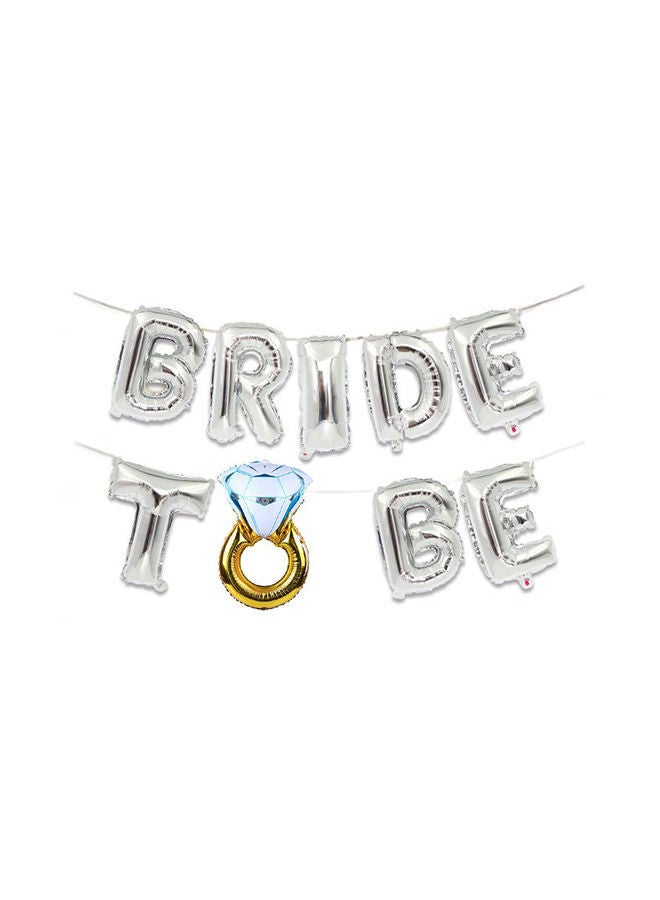 نيبمينينت بالونات على شكل حروف "Bride To Be" للزينة 16بوصة - Image 1