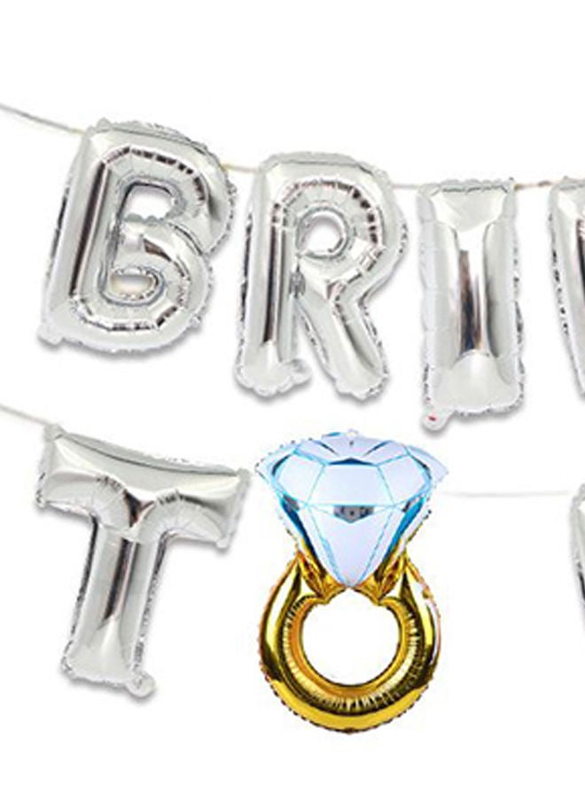 نيبمينينت بالونات على شكل حروف "Bride To Be" للزينة 16بوصة - Image 2