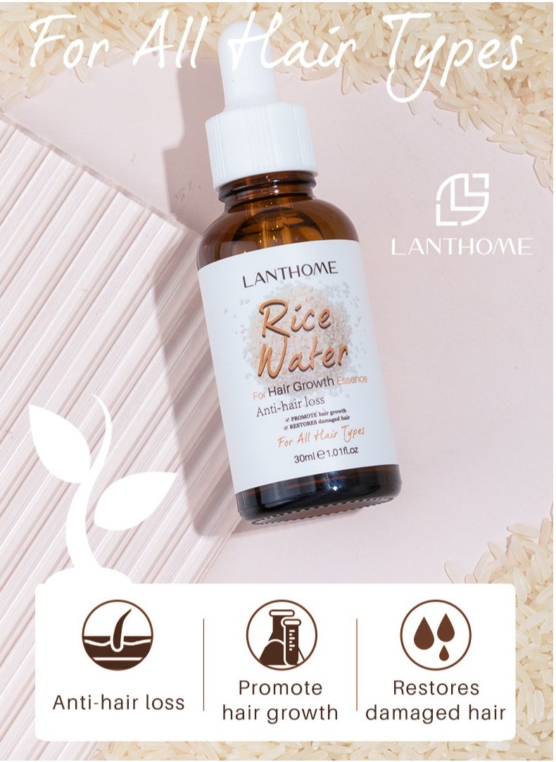 Lanthome - Hair growth with rice hair growth solution quality hair growth treatment products effective hair growth treatment for thinning and fragile hair - Image 1