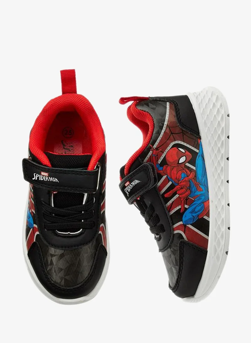 مارفل Boys Spider-Man Print Ankle School Sneakers