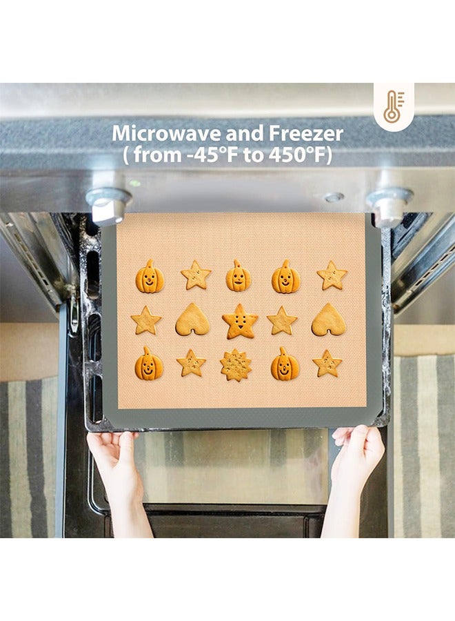 Silicone Baking Mat, Silicone Cookie Sheets for Baking, Reusable Baking Mat, Heat Resistant Nonstick Food Safe Baking Mat for Cookie, Bread, Pastry - Image 5