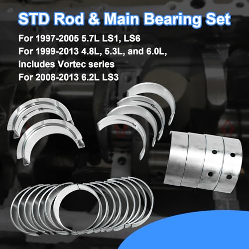 SUSUCAR STD Rod & Main Bearing Set CB663P MS2199P Fit for Chevy LS 4.8 5.3 5.7 6.0 6.2L - Image 2
