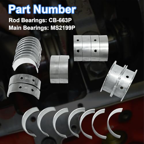 SUSUCAR STD Rod & Main Bearing Set CB663P MS2199P Fit for Chevy LS 4.8 5.3 5.7 6.0 6.2L - Image 3
