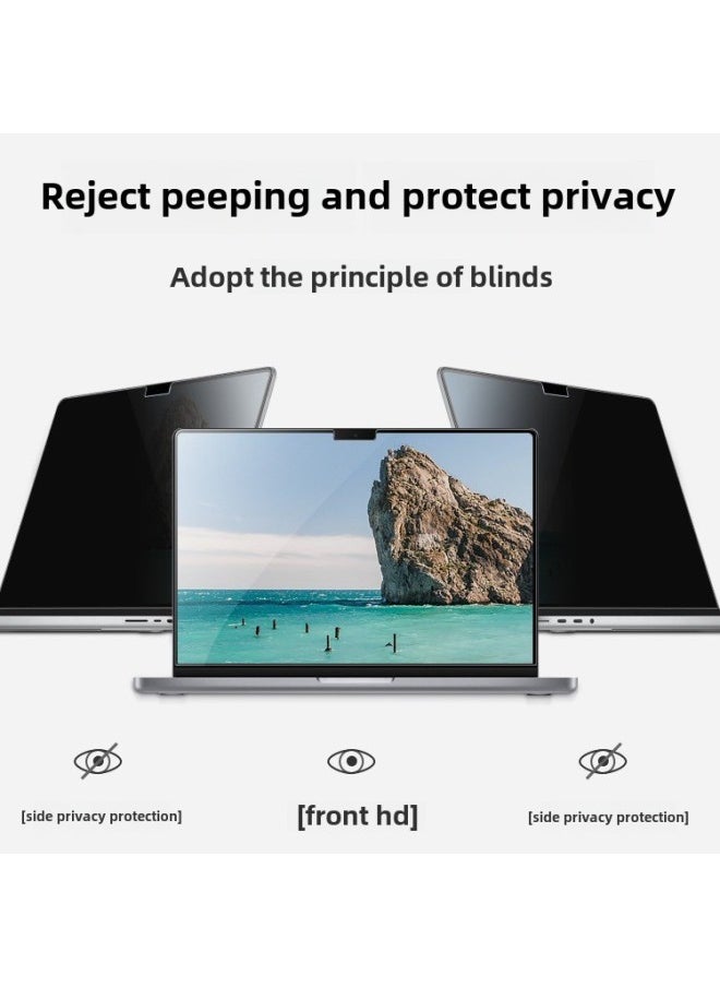 Generic - Application Of Apple Macbook Air13.6 Anti-peep Film M3/Air15.3 Inch 2024 Screen Film-Color:All-adhesive Electrostatic Adsorption Anti-peep Film (including Packaging)-Dimensions:2023 Macbook Pro16 Inch M2(A2780) - Image 1