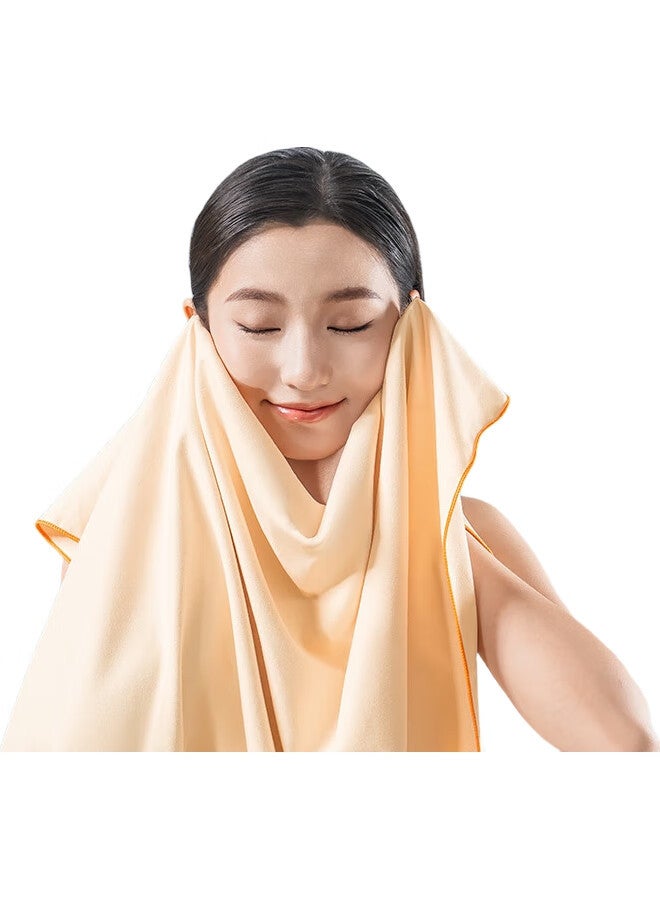 JD.com Jingzao Quick-Drying Absorbent Bath Towel, Swimming Sports Beach Hot Spring Absorbent Towel Quick-Drying Towel, Macaron Blue, 80*130Cm - Image 3