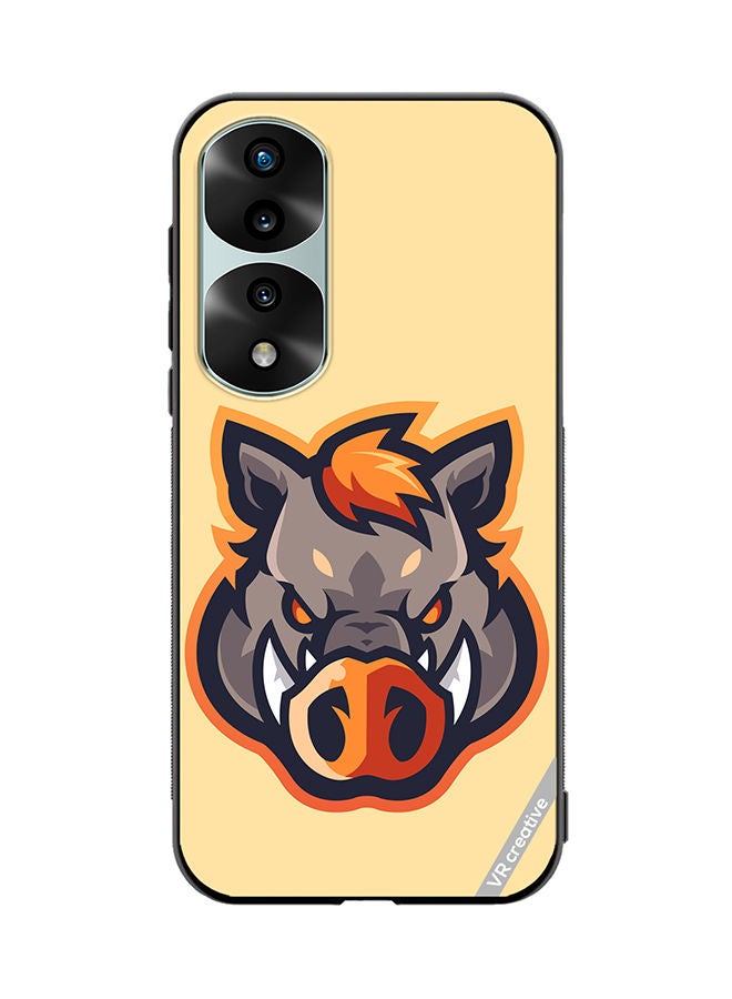VR CREATIVE Protective Case Cover For Honor 70 Pro Wild Boar Design Multicolour - Image 1