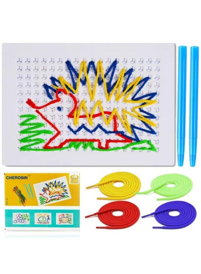 CHEROSIN Fine Motor Threading Boards for Kids - Pencil Grasp Fine Motor Toys Sensory Learning Boards for Preschooler, Calm Down Activity Therapy Toys Gifts for 3 4 5 6 Year Old Kids Boys Girls - Image 1