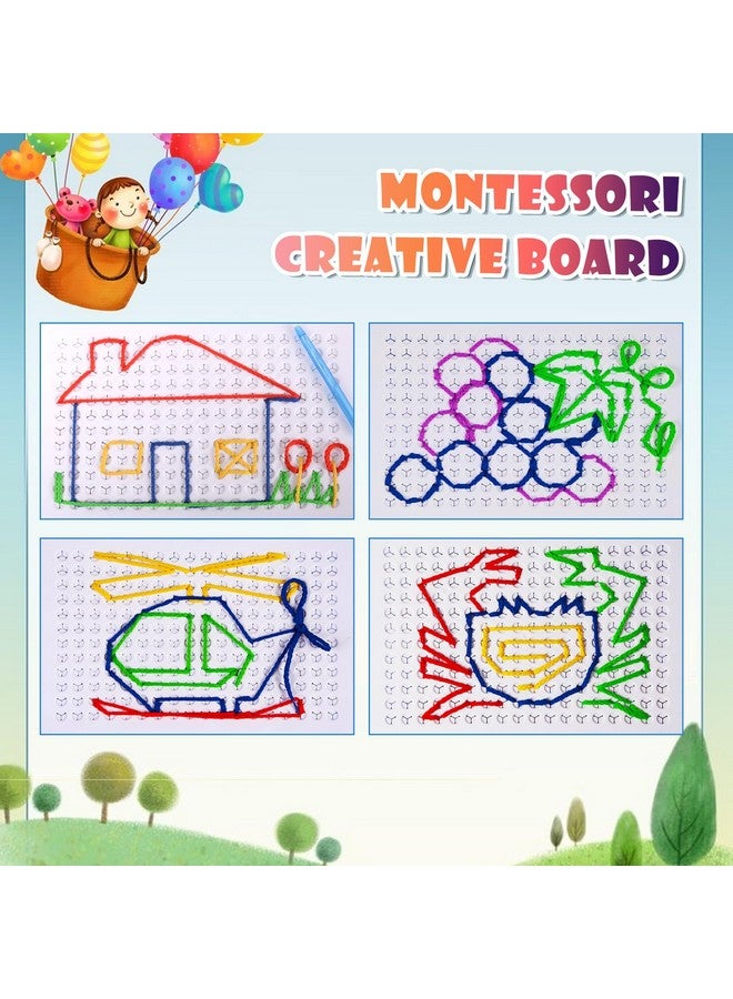 CHEROSIN Fine Motor Threading Boards for Kids - Pencil Grasp Fine Motor Toys Sensory Learning Boards for Preschooler, Calm Down Activity Therapy Toys Gifts for 3 4 5 6 Year Old Kids Boys Girls - Image 2
