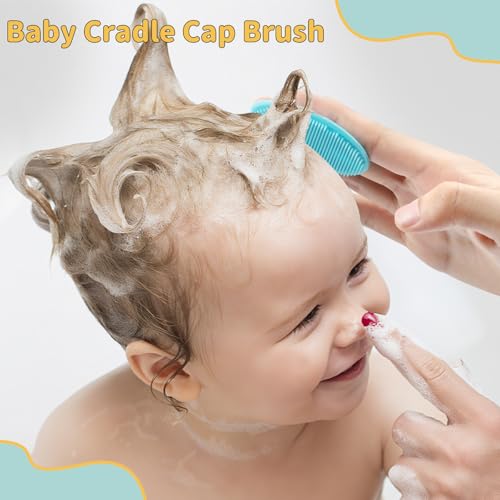 DEBETOOL Cradle Cap Brush and Comb Set with Baby Hair Brush - 3-Piece Wooden Baby Brush Kit for Newborns and Infants - Image 5