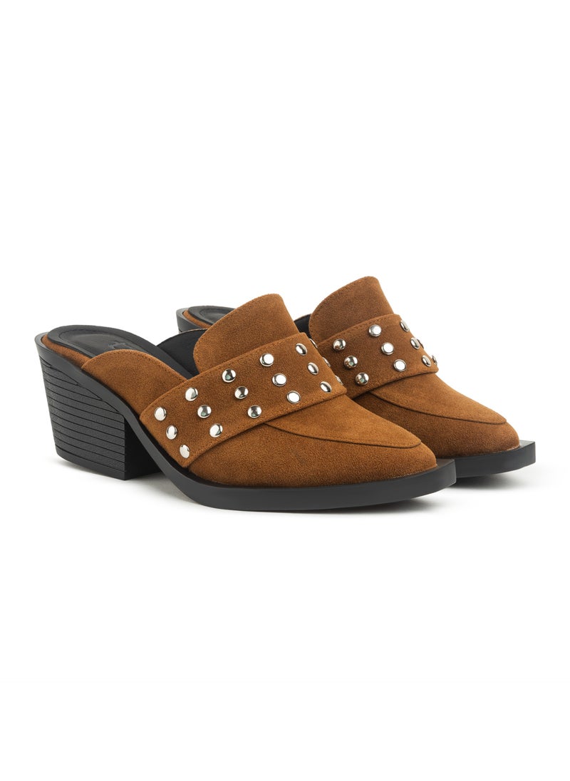 TGS Studded Band Heel Mules  - Image 1