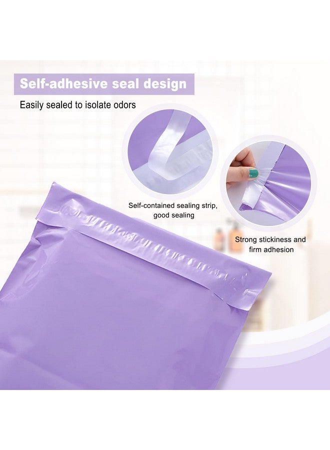 Hipruict Adult Diaper Disposal Bags, Set of 100 Dirty Diaper Bags Disposable, Self-adhesive Seal, Waterproof and Leak-proof, Discreetly Hide Personal Elderly Diapers, Seal Odor, Purple - Image 3
