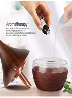 YOMNA Top Fill Cool Mist Humidifier & Essential Oil Diffuser – 300ml Ultra-Quiet Air Humidifier with 7-Color LED Night Light, Auto Shut-Off, Adjustable Mist – Perfect for Home, Bedroom, Office, Baby Room, Yoga & Relaxation  - Image 4