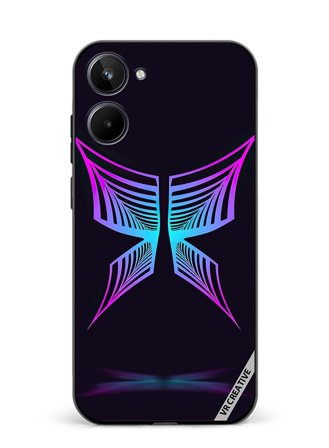 VR CREATIVE Protective Case Cover For Realme 10 Butterfly Design Multicolour - Image 1