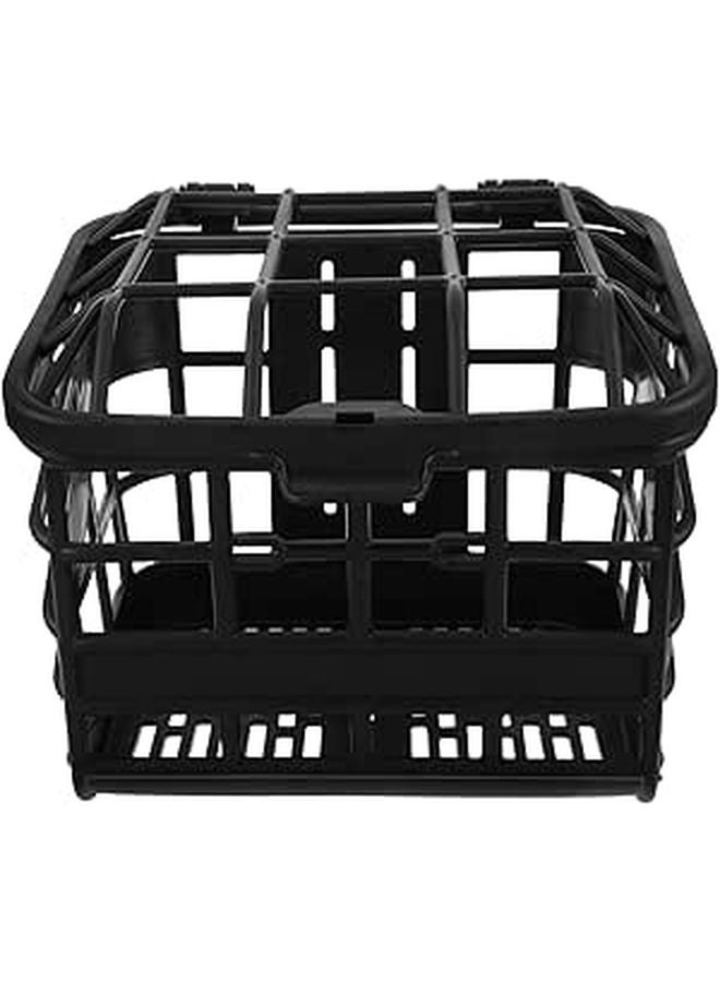GALPADA Plastic Front Bike Basket with Lid Weather Resistant Easy Install Grocery Holder Gray - Image 1