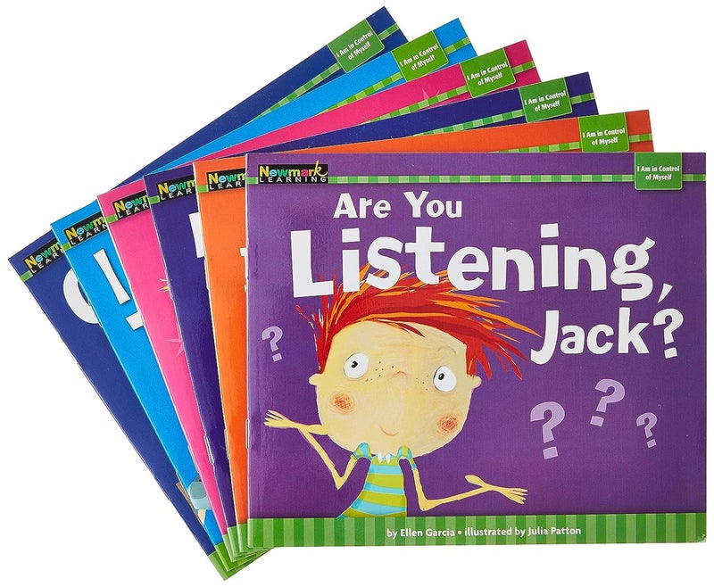 Newmark Learning MySELF Theme: I Am in Control of Myself I Book Set for Children I Help Develop Self Control I Set of 6 - Image 1