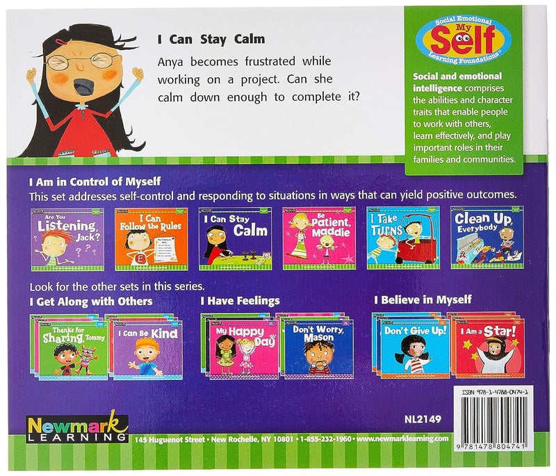 Newmark Learning MySELF Theme: I Am in Control of Myself I Book Set for Children I Help Develop Self Control I Set of 6 - Image 2