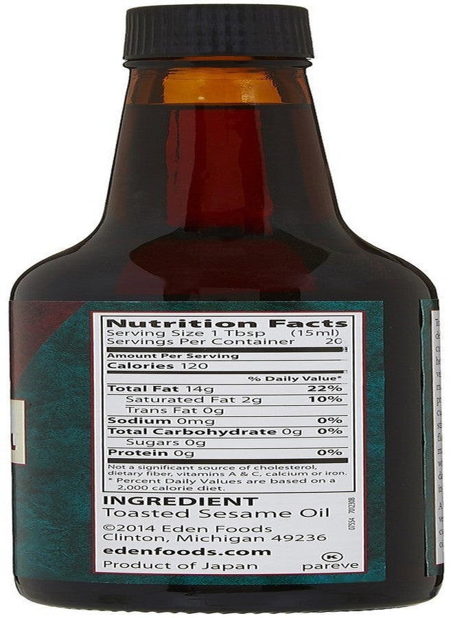 Eden Toasted Sesame Oil, Unrefined, Expeller Pressed, Product of Japan, Non-GMO, 10 fl oz - Image 4