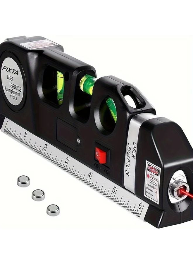 Black Laser Level Line Tool Multipurpose Standard Cross Line Laser Level Kit - Image 4