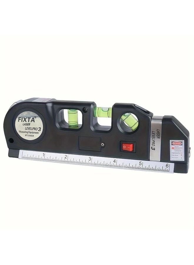 Black Laser Level Line Tool Multipurpose Standard Cross Line Laser Level Kit - Image 1