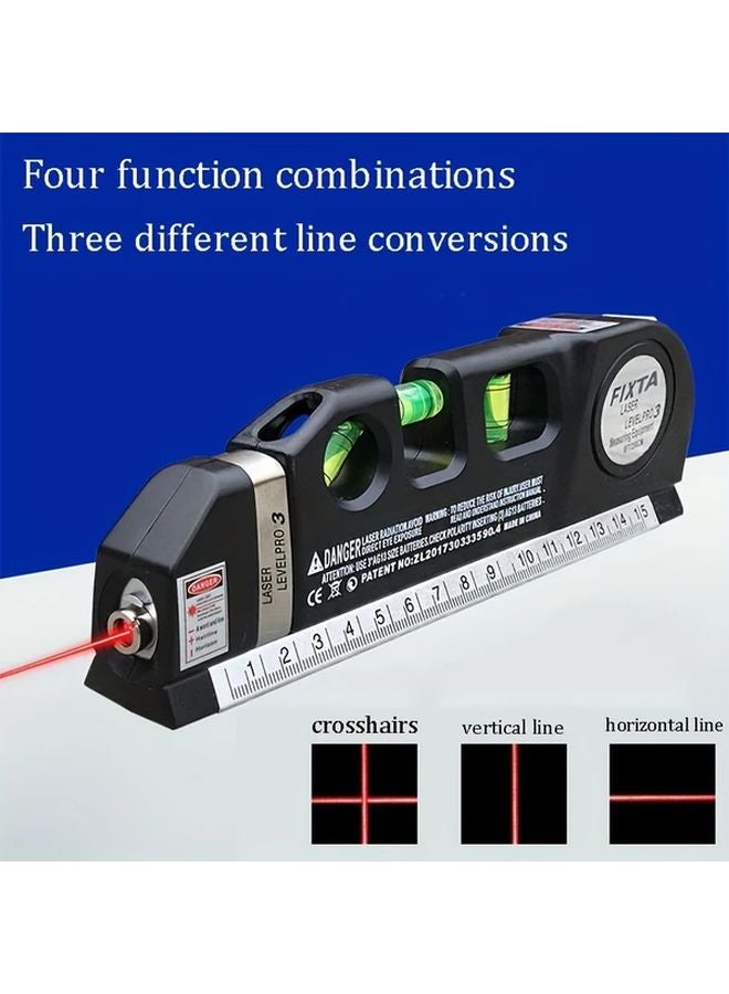 Black Laser Level Line Tool Multipurpose Standard Cross Line Laser Level Kit - Image 3