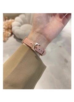 Generic luxury diamond pearl leather suitable for Apple watch strap - Pink  - Image 2