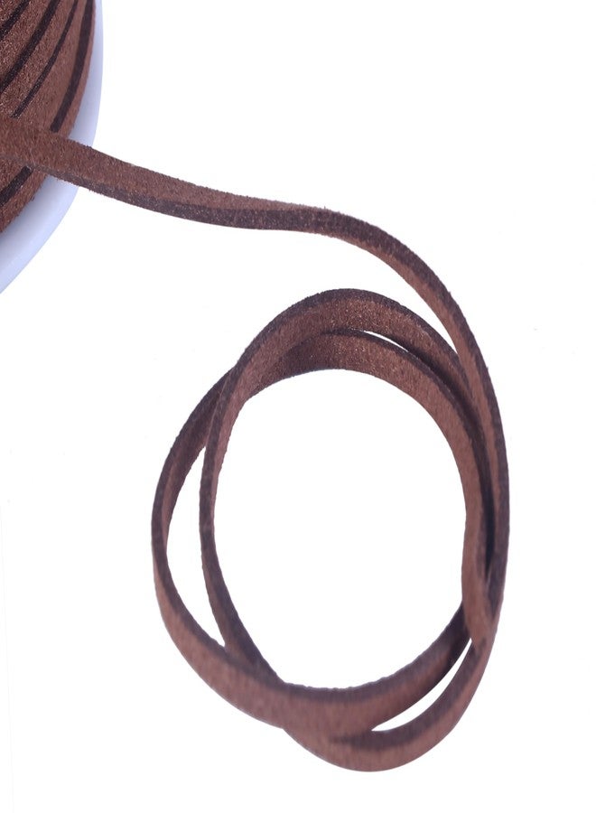 KONMAY 2 Rolls Faux Leather Cord, 100 Yards Black and Brown Suede Leather String Lace for Making of Necklaces, Bracelets,Jewellery,Beading,Gift Wrapping,Crafting,Dreamcatcher - Image 4