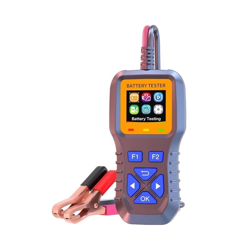 AZIJYV Battery Tester, Car Battery Tester, Battery Load Tester 12V-30V Lead-Acid Battery Digital Automotive Battery Analyzer Can Test Automotive, Electric Vehicle, and Motorcycle Batteries - Image 1