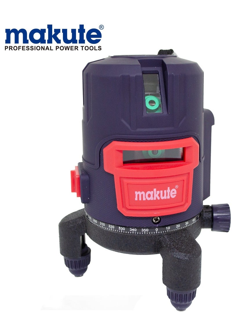 makute 3 Line Green Laser Level, with 2 Batteries, ISO 9001 Quality Certificate - Image 1
