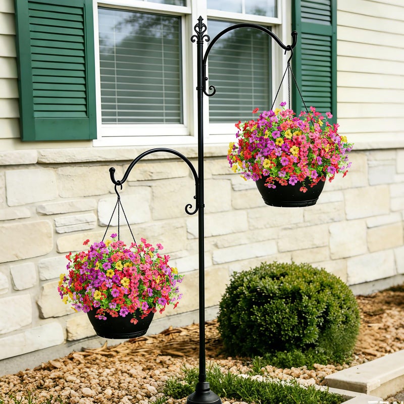 Hrobek Fake Flowers for Outdoors Faux Plants Outside Indoor,UV Resistant Realistic Silk Artificial Daisy for Home Patio Garden Back Yard Front Porch Decor Spring Summer(12 Bunches,4 Multi Colors) - Image 5