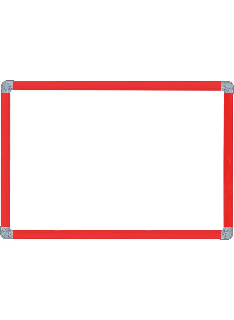 اي بي سي 35X45Aluminum Frame Laminate Midi Writing Board Red Frame