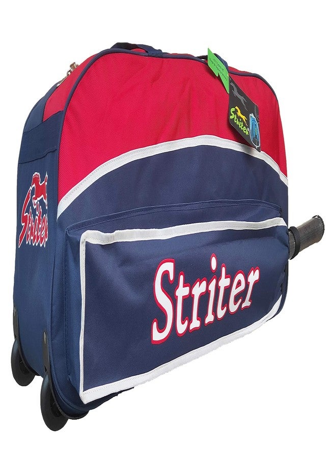 Striter® Cricket Kit Bag with Rolling Wheels - Large 30 Inch Heavy Duty - Red (Bag Only/Colors of Bag May Vary) - Image 3