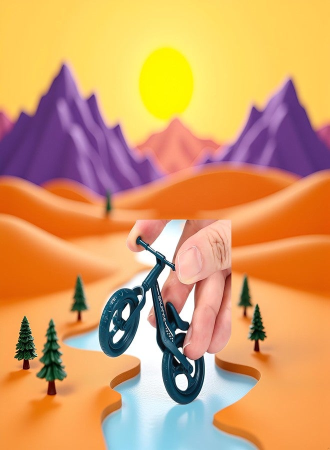GOUDOGEDC Mini Finger Mountain Bike, Desktop Decoration Cycling Figure, Random Colour, Small Mountain Cycling Figure Finger Playing - Image 2