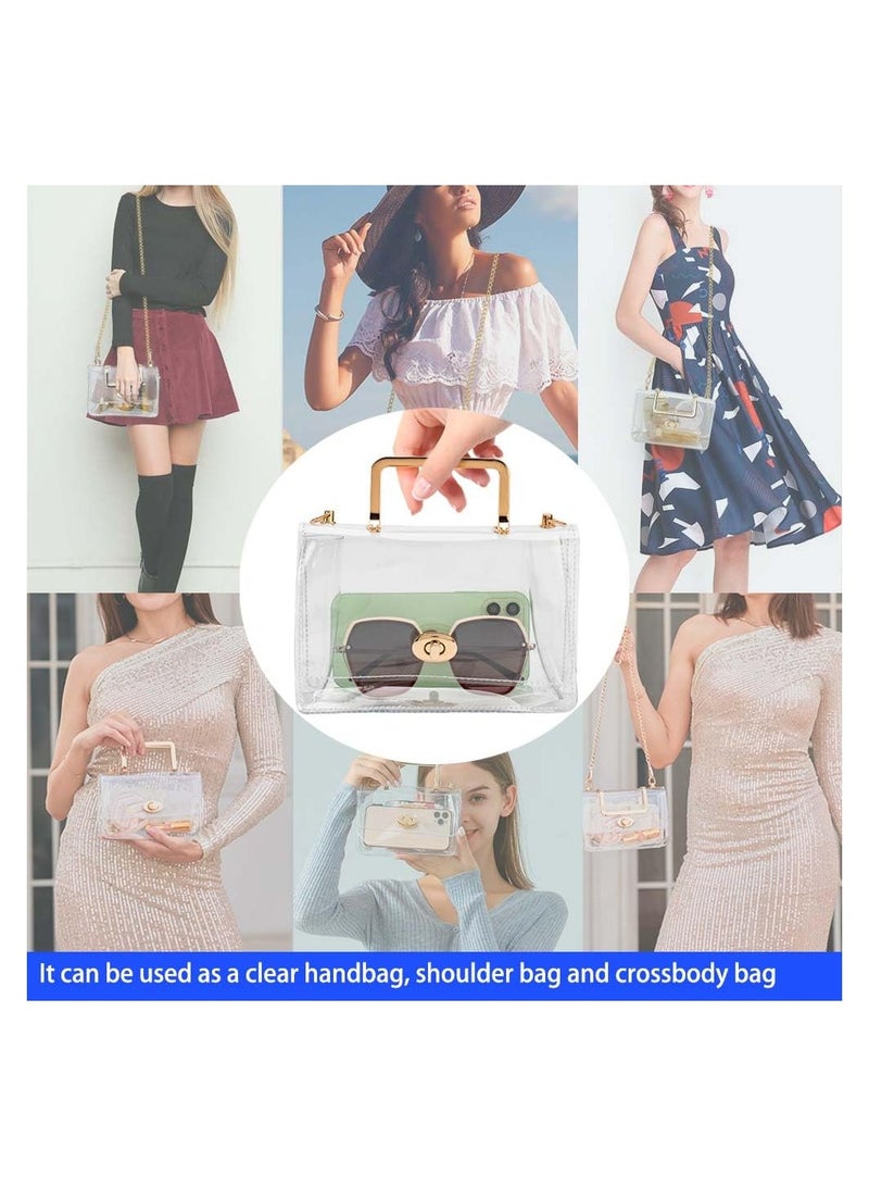 Clear Stadium Purse for Women - Mini Crossbody Bag, Cute See-Through Clutch for Concerts, Sports Events, and Parties. Stadium Approved, Waterproof, Non-Toxic, and Odorless. - Image 5