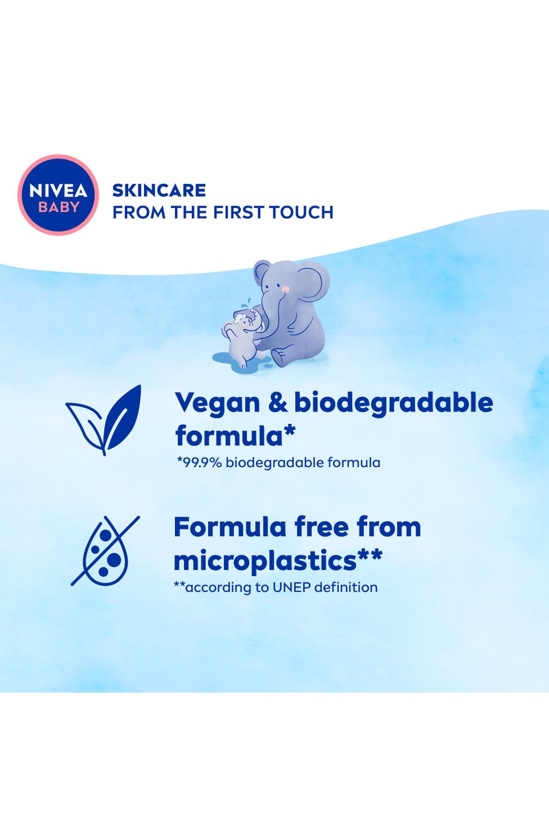 Nivea Baby Gentle And Mild Shampoo With  Almond Milk & Vitamins B5, C, E Pack Of 2 - Image 3
