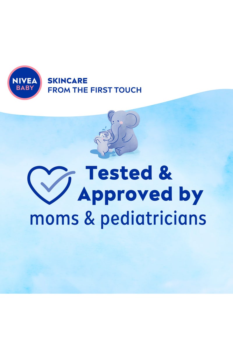 Nivea Baby Gentle And Mild Shampoo With  Almond Milk & Vitamins B5, C, E Pack Of 2 - Image 5