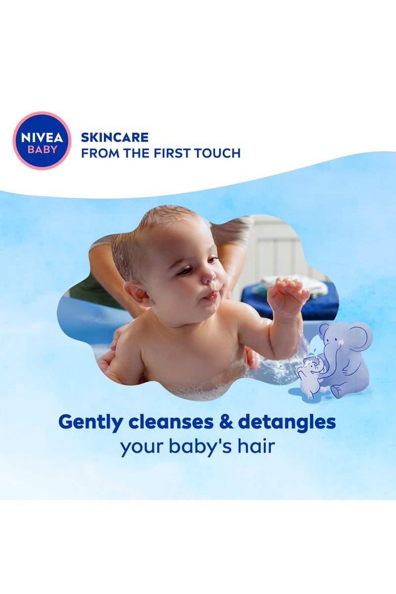 Nivea Baby Gentle And Mild Shampoo With  Almond Milk & Vitamins B5, C, E Pack Of 2 - Image 2