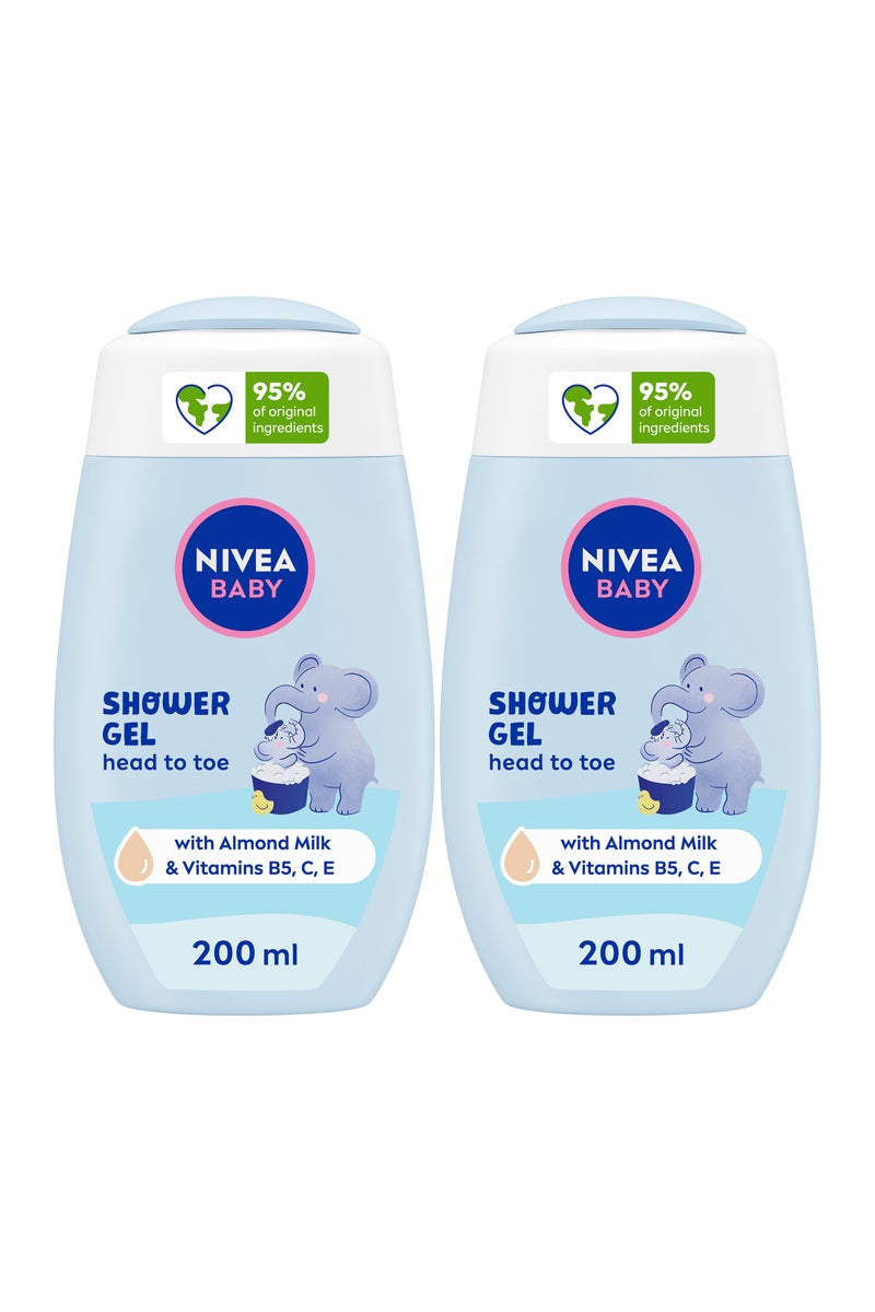 Nivea Baby Gentle And Mild Shampoo With Camomile Extract For Sensitive Scalp Pack Of 2 - Image 1