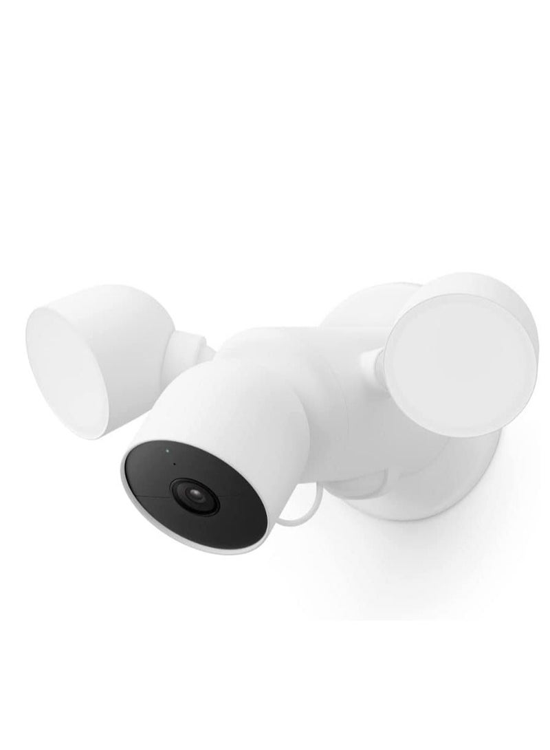 Google Nest Cam with Floodlight - Outdoor Camera - Floodlight Security Camera - Image 1