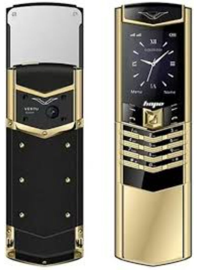Hope V888 Pro Dual SIM Mobile Phone, 1500mAh, 2G Network, MP3 Player, Bluetooth, Radio, Social Media, Gold - Image 1